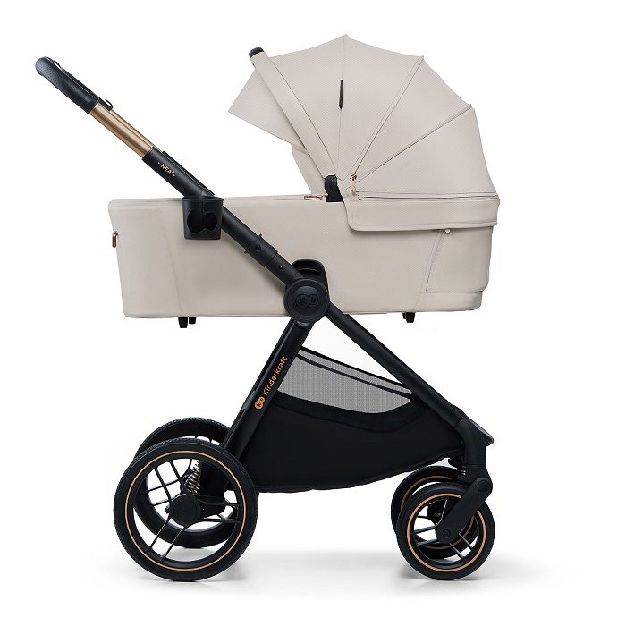 Kinderkraft Nea 2 | wózek wielofunkcyjny 2w1 | możliwość 3w1 lub 4w1| Soft Beige - obrazek 2