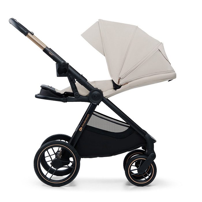 Kinderkraft Nea 2 | wózek wielofunkcyjny 2w1 | możliwość 3w1 lub 4w1| Soft Beige - obrazek 6
