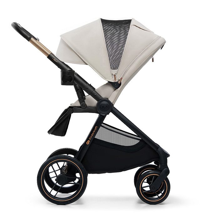 Kinderkraft Nea 2 | wózek wielofunkcyjny 2w1 | możliwość 3w1 lub 4w1| Soft Beige - obrazek 5