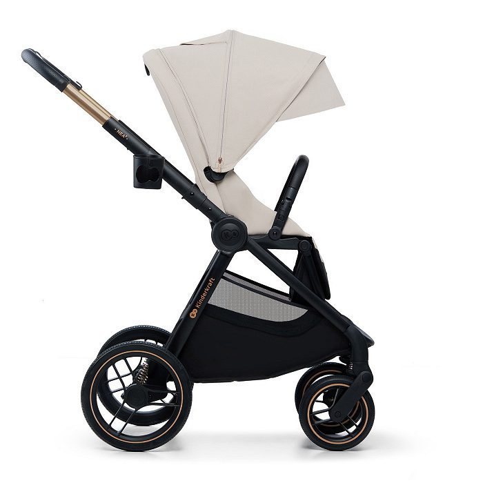 Kinderkraft Nea 2 | wózek wielofunkcyjny 2w1 | możliwość 3w1 lub 4w1| Soft Beige - obrazek 4