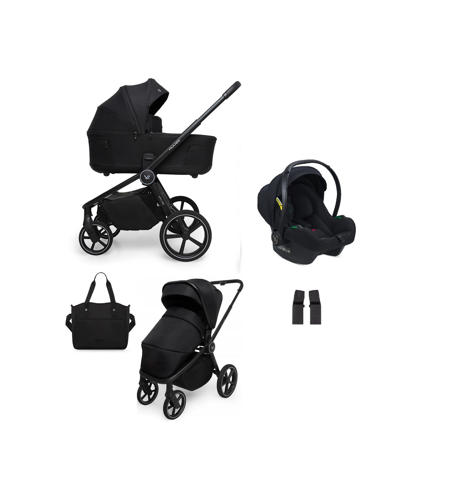 Zestaw 3w1 | Muuvo Five kol. Classic Black | Avionaut Cosmo Smart |